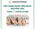 Sữa Hạnh Nhân Yến Mạch Hàn Quốc Chính Hãng - 190ml x 24 Hộp/ Thùng -Whole Grain Oat Almond Milk - Sante365 VietNam